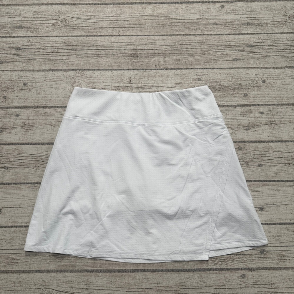 IBKUL Skort Women's Small White Cooling Pull On Quick Dry Golf Tennis Sportswear